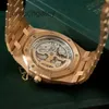 Relojes de pulsera suizos de lujo AP Royal Ap Oak Series 15202OR.OO.1240OR.01 Reloj de pulsera mecánico automático de oro rosa de 18 quilates para hombre