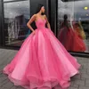 pink Dress A-Line Gowns Women Formal Party 2024 Blue Sweetheart Neck Tulle Burgundy Graduation Long Robes