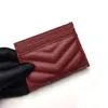 Titulares de cartão estilo designer carteira mulheres caviar couro caso moda ferrolho saco curto homens senhora bolsa com box2822