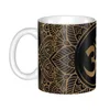 Tasses personnalisées Style marocain Mandala tasse à café bricolage Boho motif Floral en céramique lait tasse à thé travail en plein air Camping tasses et