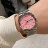 Luxus rosa Frauen sehen Top Brand 36mm Designer Armbanduhren Square Lady Uhren für Frauen Valentinstag Edelstahlbanduhr für Frauen Valentinstag