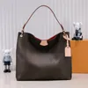 Luxuriöse Designer-Handtasche, Damen-Umhängetasche, L, elegante Satteltasche, Shopping-Umhängetasche, Blumenbraune Leder-Geldbörsen-Handtasche, lose Geldbörse, Umhängetasche