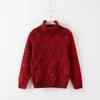 Пуловер 212T, свитер для маленьких мальчиков, осенне-зимний теплый вязаный пуловер, топ с водолазкой с длинными рукавами, трикотажная одежда, наряд джентльмена 231030