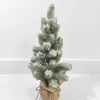 Decorazioni natalizie 45 cm Desktop Mini Piccolo albero PE Simulazione Decorazione di scena bonsai di cedro