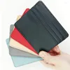 Card Holders Ultra Thin Leather ID Holder Bank Purse Multi Slot Slim Case Wallet Women Men Cover Male Female