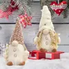 Juldekorationer Glowing Gnome Christmas Faceless Doll 30cm Tree Decorations 2024 Night Light Xmas Gift Navidad Year Home Decor 231031