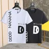 DSQ PHANTOM TURTLE Mens Designer Camiseta Italiano Milão Moda Logotipo Impressão Camiseta Verão Preto Branco T-shirt Hip Hop Streetwear 10277G