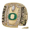 Cluster Rings Fanscollection Oregon Duck Ring Championship Sport Souvenir Fan Promozione Regalo Commercio all'ingrosso Consegna di gioielli Dhejg