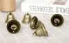 Décorations de Noël en usine - Cloches artisanales en laiton - Carillons éoliens vintage à suspendre - Sonnette de dressage pour chien - Arbre de Noël - 4,2 x 3,8 cm - Bronze