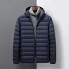 Parkas masculinas outono e inverno água resistente ao vento algodão moda casual com capuz engrossado impresso jaqueta quente 231030
