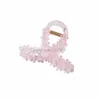 Sweet Candy Color Transparent Women Fashion Acetate Hair Claw Clips Crabs Hair Clip Thick Hair Styling Strong Hold Hair Accessories