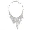 Fashionabla och överdrivna personlighet Fashion Neckchain Spring New Diamond Tassel Necklace Women's Style