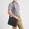 Großhandel Fabrik Herren Ledertaschen Clamshell klassische bedruckte Briefträgertasche horizontal große Business-Aktentasche Straßentrend Kontrast Lederrucksack 149