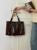 Shoulder Bags Pu Leader Women's Casual Handbag Simple Large Capacity Women's Soul Bags Shoulder Bag University Girls' Book Bagcatlin_fashion_bags