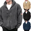 Mens Hoodies Sweatshirts Sweater Mens Plush and Thick Winter Hooded Autumn Korean Version Loose Pullover Casual Lamb Cashmere Jacket 231031