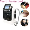 Picosecond q switch laserögonbryn tatuering avlägsnande fräknad pigmentering behandling pico andra lasermaskin med 4 tips