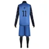 Blue Lock Anime Cosplay Kostüm Bachira Meguru Fußball Fußball Training Uniform Jersey Sportswear Halloween Kleidung Männer Frauen