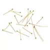 50Pcs 0.6mm Stainless Steel Water Gold Plated Head Pins DIY Earrings Findings for Handmade Crafts Beads Jewelry Making 20/30mm Jewelry MakingJewelry Findings