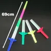 Led Rave Toy 5/10/20 pièces 4 sections extensible LED lueur épée enfants jouet brillant bâton Concert accessoires de fête coloré éclairer bâtons pour la fête 231030