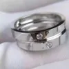 Anelli di diamanti con lettera in oro alla moda bague per gioielli da fidanzamento per matrimoni da donna e da donna, regalo per amanti delle coppie244D