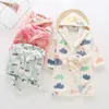 Pajamas Children Bath Robe Baby Towel Children 's Rainbow Cartoon 후드 목욕 가운 소년 소녀 소녀 잠옷 어린이 잠자기 로브 2 6 8 년 231031