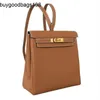 Designer Bag Backpack Bags 2024 New Womens Top Layer Lychee Grain Cowhide Multi Purpose Leisure Travel Home
