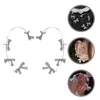 Dos boucles d'oreilles manchette femmes percées grâce bijoux pince en métal Clips femmes os délicat