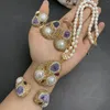 Necklace Earrings Set 2023 Natural Amethyst Pearl Ring Bracelet Pendant High Quality Fashion Luxury Jewelry