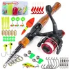Fishing Accessories Sougayilang Spinning Combo 1 6m Carbon Fiber Rod and 5 2 1 High Speed Reel with Bait Hook 231030