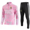 23/24 Madrids Half Zipper Long Pull Football Tract Soccer Training Suft Jacket Set 2023 2024 Asensio Isco Chandal Jogging Surnings