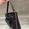 23K Designer Panie na lotnisku torba na ramię 35 cm skórzana kontrola diamentu srebrne sprzętowe zapięcie luksusowe łańcuch matelasse worka crossbody torebki na zakupy sacoche