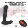 Ogrzewanie prostaty masażer automatyczny teleskopowy wibrator dildo tyłek wtyczka bezprzewodowa zdalne zabawki seksualne analne dla mężczyzn zabawka dla dorosłych 231010