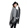 Sciarpe 11 colori donna autunno inverno finto cashmere out streetwear lungo e spesso poncho scialle femminile grande pendolo mantello allentato cappotto 231031