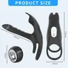 Fjärrvibrator för par kvinnor vaginal klitoris stimulator sex leksaker vuxna män penis ring cockring manliga kuk ringar peni ärm 231010