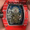 Richasmiers Watch Ys Top Clone Factory Watch Carbon Carbon Tommatic Watch Manual 45x38.9mm Red 8 Redcr05n2Z2
