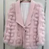 Женское милое толстое розовое пальто из искусственного меха с запахом Chaquetas Para Mujer Верхняя одежда Парки Пушистая куртка Зимние женские шикарные топы 231031