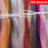 3/10 bundles Fly Fishing Tying 100 or 350 strands 27-31cm Flashabou Holographic Tinsel Crystal Flash String Jig Hook Lure FishingFishing Lures