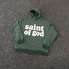 Saint of God Puff Print Vintage Hoodie Man Women Comfy Hoodies Baggy Sweatshirts Overdimased Hooded Plus Size Sweatshirt Unisex Fleece Pullovers Skateball Outfits