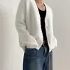 女性用ジャケットIEFBファッションメンズセーターカーディガンミンクフリースvネックニットコートシンゲレ