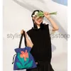 Sacs à bandoulière Sac à main pour femme imprimé floral toile fermeture éclair sacs souples sacs à bandoulière élégant sacs à main magasin