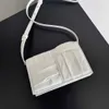 Bvs Designer Genuine Leather Handbag with Logo Top Quality Pleated crossbody Korean style for out YJH45