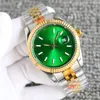 Luxe herenhorloge 41 mm automatisch uurwerk horloge groene wijzerplaat 904L roestvrijstalen band sporthorloge heren designer dames 36 mm horloge waterdicht Montre De Luxe