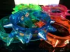 Jelly 100pcs eight lights LED glow bangle light up flash bracelet Blinking Spike bracelet for party lin4097 231030