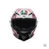 AA Designer Helmet Full Face Open Face Motorcycle Helmet Agv Pista Gp Rr Pink Bow Limited Edition Pre Order Motorcycle Full Helmet Carbon Fiber YI-I23Y