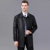 Hommes en cuir Faux véritable peau de mouton Trench manteau mâle véritable veste hommes printemps automne haute qualité vêtements décontractés Xhl336 231031