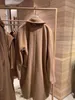 Cappotto da donna in misto lana Baiocco MAX 80% pelo di cammello 20% pelo di pecora Cappotto da donna classico medio con doppia fila di bottoni 231031