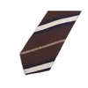 Bow Ties Fashion Formal Neck Tie For Men Business Suit Work Necktie Design Men's 6CM Slim Ties Male Brwon Striped Tie With Gift Box 231031