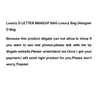 Luxurys Women Makeup Bag Handväska Designer Makeup stor väska med D -brev
