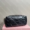 Sac fourre-tout en coton de luxe pour femmes, sac à main en cuir de styliste, sac à bandoulière de grande capacité, lettre classique, fourre-tout tendance pour dames, 3 couleurs