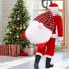 Decoraciones navideñas Bolsas de regalo festivas Patrones de muñecas extra sin rostro caprichosos Sacos de Papá Noel para decoración